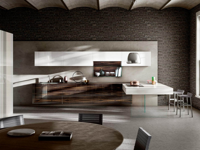 Кухня 36e8 Wood Xglass