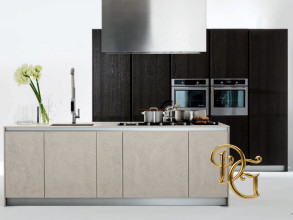 Кухня Slim Sliced Dark Oak &amp; Ecomalta