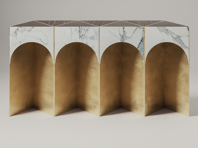 Консоль Lauren Marble