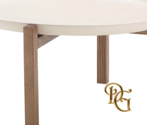 Столик журнальный Gong Beige Round