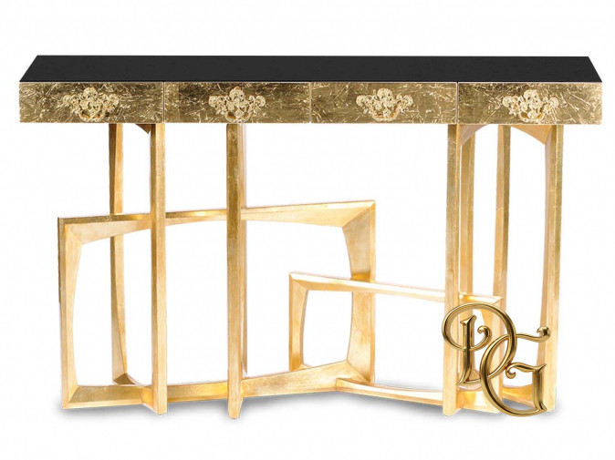 Консоль Metropolis Black/Gold