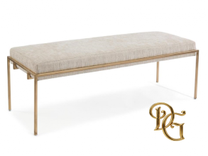Банкетка Metal Gold Upholstered
