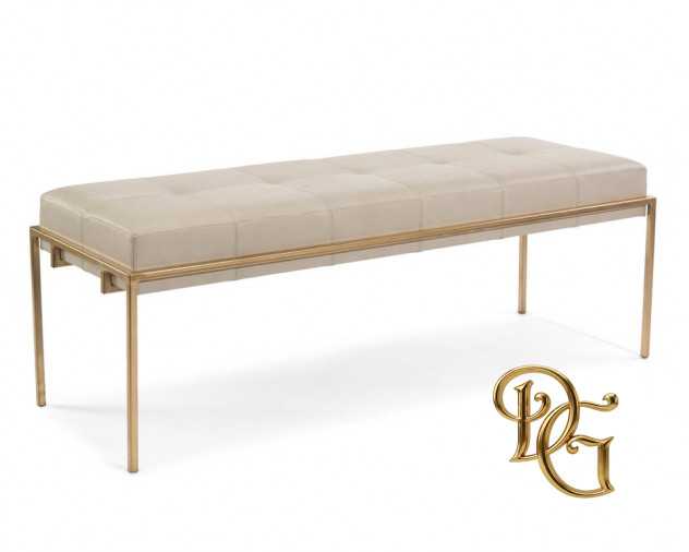 Банкетка Metal Gold Upholstered