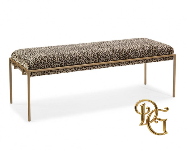 Банкетка Metal Gold Upholstered