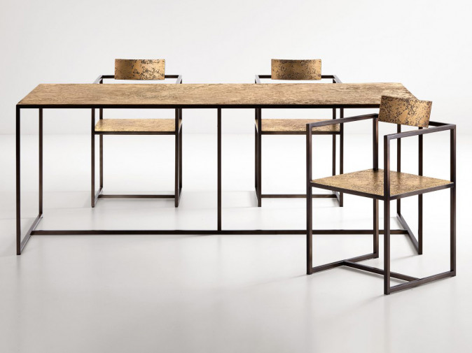 Стол обеденный  Riviera Metallic