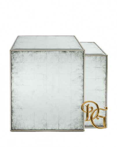 Столик журнальный Set Of Two Églomisé Nesting 0220