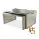 Столик журнальный Set Of Two Églomisé Nesting 0220