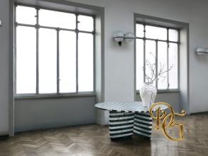 Стол обеденный Tobi-Ishi striped marble