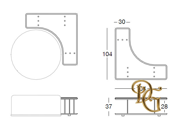 Столик журнальный Saturn