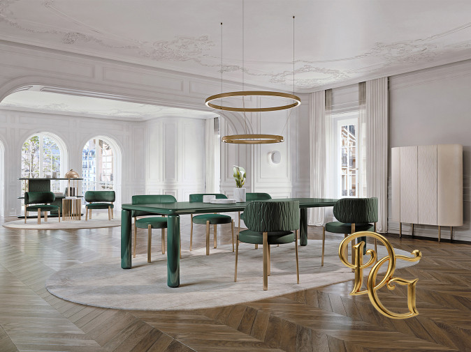 Стол обеденный Roma White