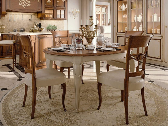 Стол обеденный Anton Ovale Gamba 700