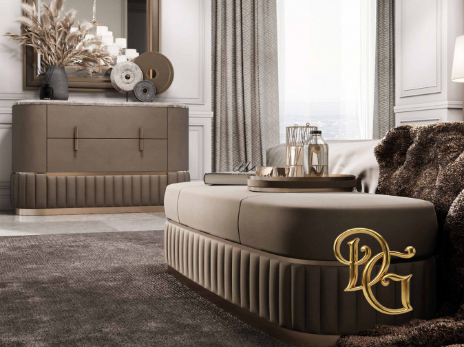 Банкетка Hermes Brown