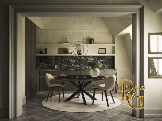 Стол обеденный Spyder Keramik Premium Round