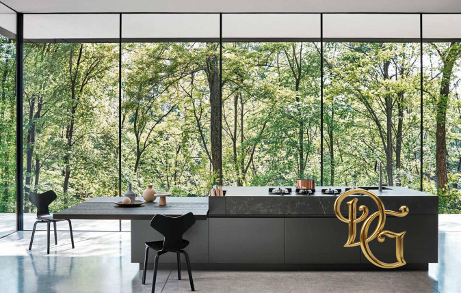 Кухня Maxima 2.2 Laccato Titani Termocotto