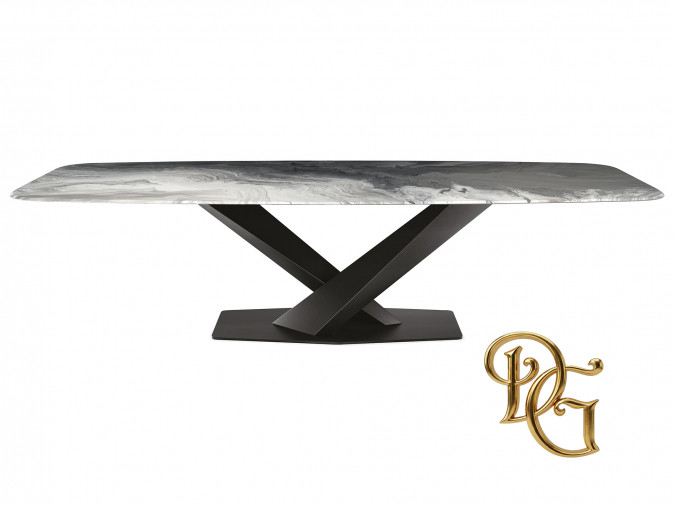 Стол обеденный Stratos Crystalart