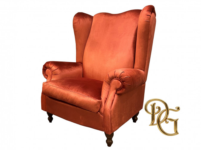 Кресло Bergere Mandarino