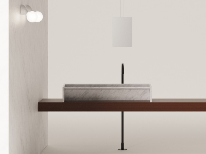 Раковина Face à face white