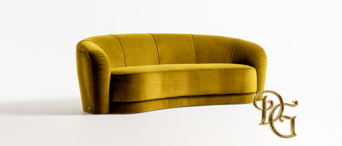 Диван Dave Yellow