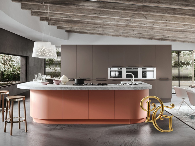 Кухня Sistema Laccato Curvo