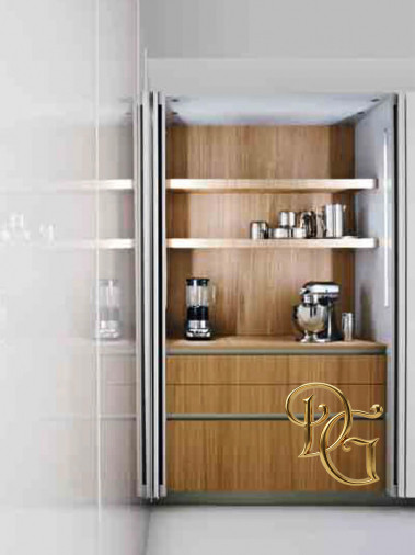 Кухня Slim Sliced Natural Oak &amp; Lacquered White