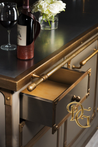 Кухня Beige Grey Brass