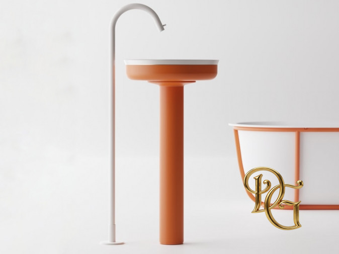 Раковина Undici Inox a colonna