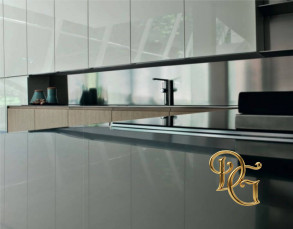 Кухня El_01 Bianco Lucido Rovere Chiaro