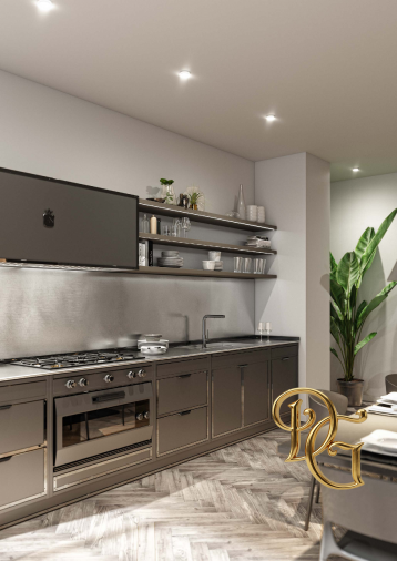 Кухня Ral 7043 Traffic Grey