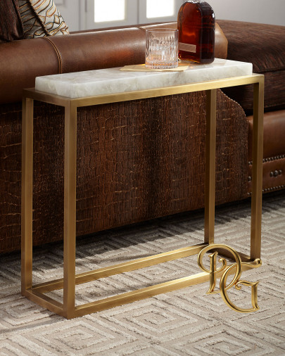 Столик журнальный Calcite And Antique Brass 0113