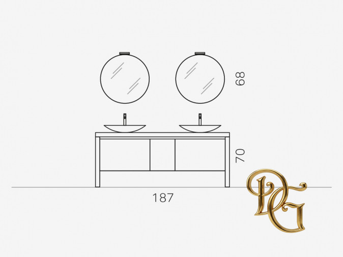 Тумба под раковину e.Go