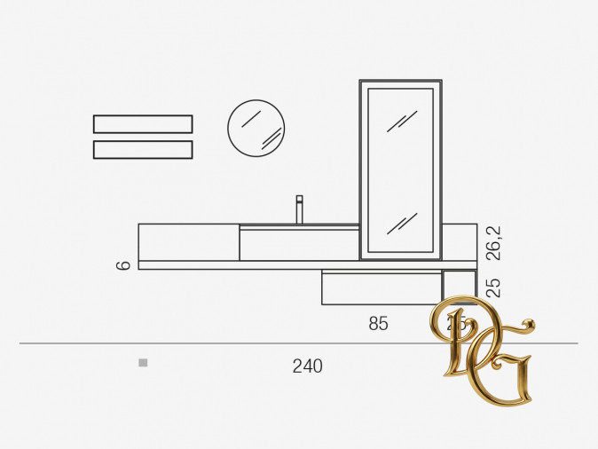 Тумба под раковину Soul Brown