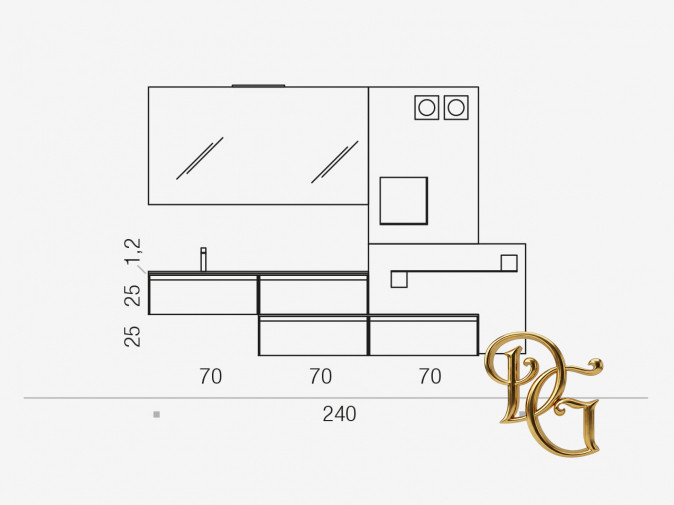 Тумба под раковину Escape