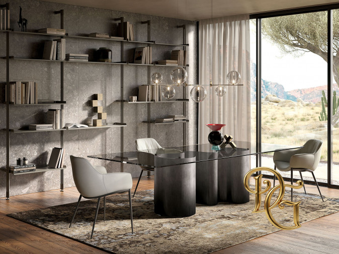 Стол обеденный Papel Glass