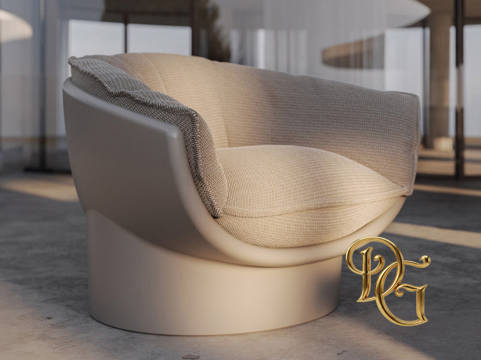 Кресло Luna Grey