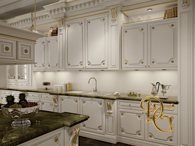 Кухня Romantica Ivory and gold