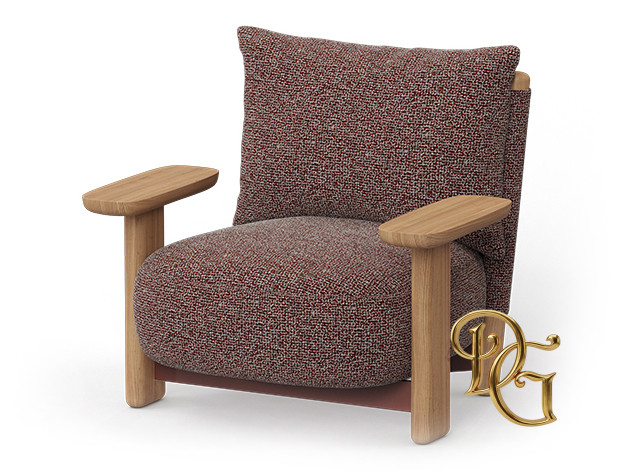 Кресло Milos Wood Lounge Chair