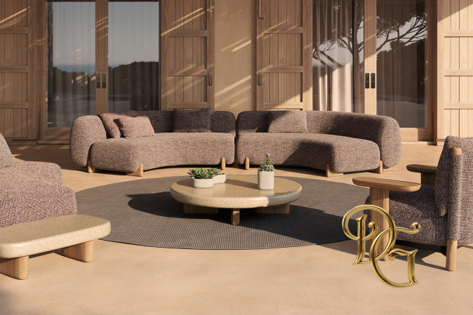 Кресло Milos Wood Lounge Chair